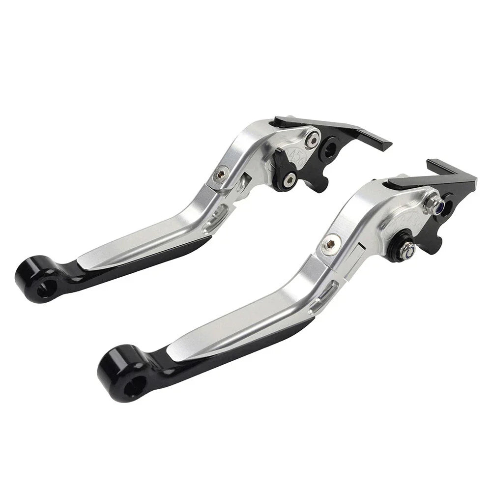 Silver Extendable Brake Clutch Levers for Kawasaki Z1000 ZX6R 2007-2018