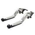 Silver Extendable Brake Clutch Levers for Kawasaki Z1000 ZX6R 2007-2018