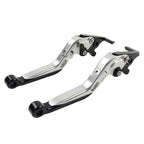 Silver Extendable Brake Clutch Levers for Kawasaki Z1000 ZX6R 2007-2018