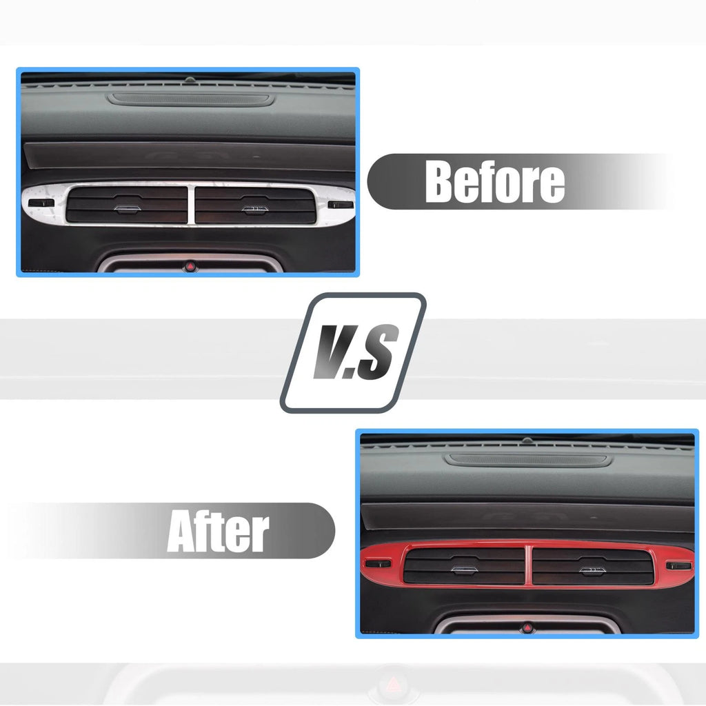 Red Center Air Conditioner Outlet Vent Trim Cover for Chevrolet Camaro (2010–2015)