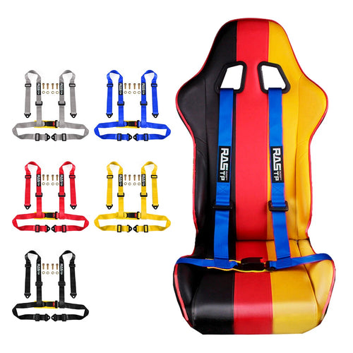 1 Pair 4 Point Racing Seat Belt Harness for UTV ATV Go-Kart