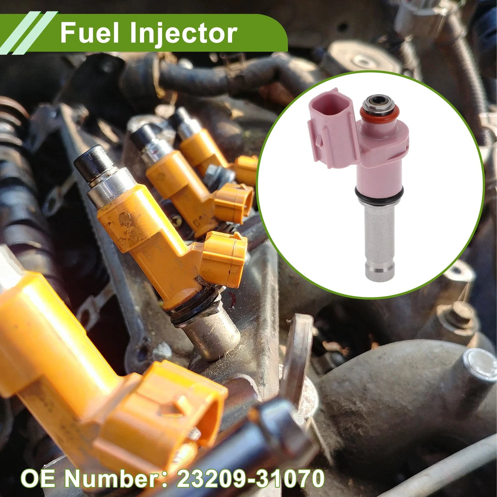 Fuel Injector No. 23209-31070 for Lexus GS350 (2007–2011) 1 Pcs Pink Gray