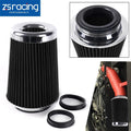 High Flow Air Intake Filter for Universal Fit (9" Tall, 3"-4" Inlet)