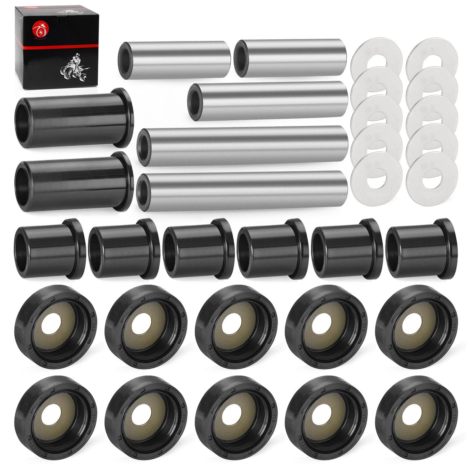 Rear A-Arm Suspension Bushing Shaft Kit for Suzuki King Quad 450 (2007–2018)