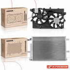 A/C Condenser & Cooling Fan Assembly for Ford Edge (2011–2014)
