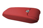 Leather Console Lid Armrest Cover for Jaguar XK XK8 XKR (1997–2006) Red