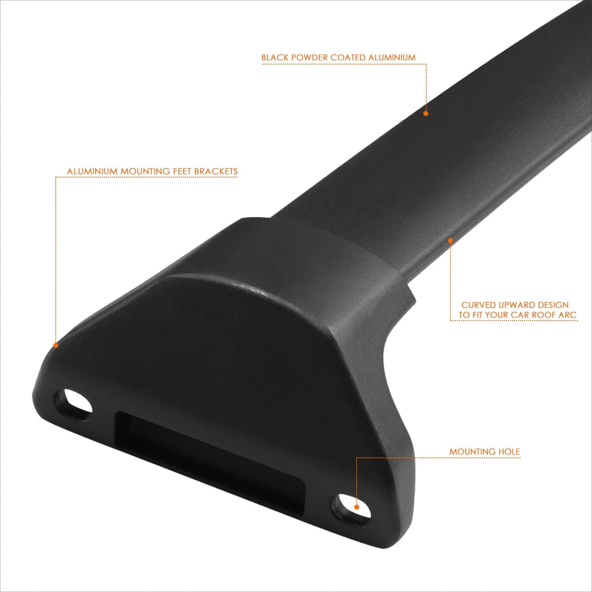 Aluminum Roof Rack Crossbar for Acura MDX (2014–2018)