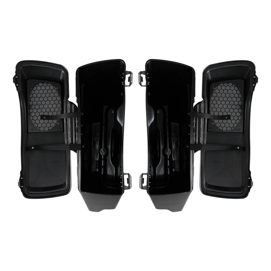 5" Hard Saddlebag Speaker Lids & Bracket for Harley Softail Fat Boy (1984–2017)