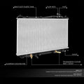 Aluminum Core Cooling Radiator for Honda Civic 1.7L AT (2001–2005) DPI 2354