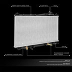 Aluminum Core Cooling Radiator for Honda Civic 1.7L AT (2001–2005) DPI 2354