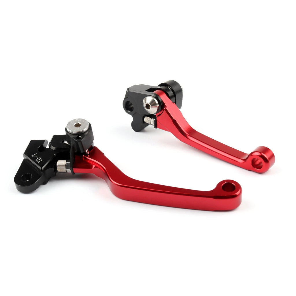 Pivot Brake Clutch Levers for Honda CR125R/250R CR80R/85R CRF150R (Red)