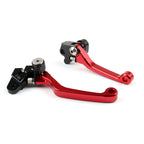 Pivot Brake Clutch Levers for Honda CR125R/250R CR80R/85R CRF150R (Red)