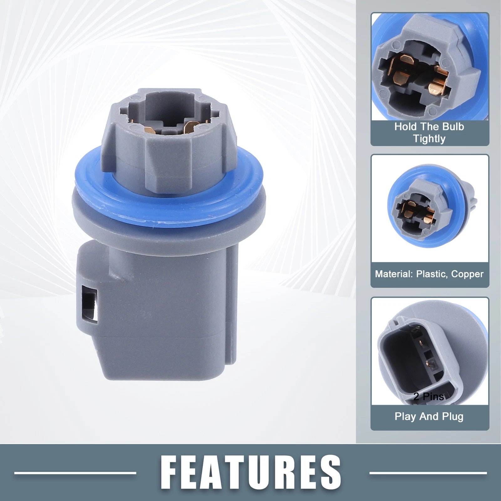 Side Marker Lamp Bulb Socket Holder S-1836 for Ford F150 F250 F350 (1997–2003)