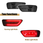 2X Smoked Lens LED Tail Brake Lights for Dodge Journey (2011–2017)