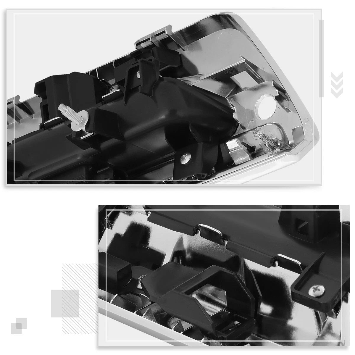 LED Halo Ring DRL Sequential Signal Projector Headlights for Ford F250 SD (2011–2016)