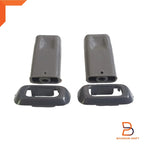 Grey Door Lock Control Knob & Holder Trim for Toyota Hilux 4Runner (1984-1997)