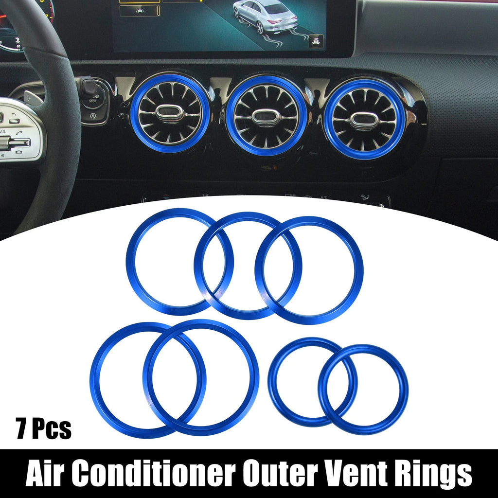 7 Pcs Air Conditioning Outer Vent Rings Covers for Mercedes Benz A-Class (2013–2020)