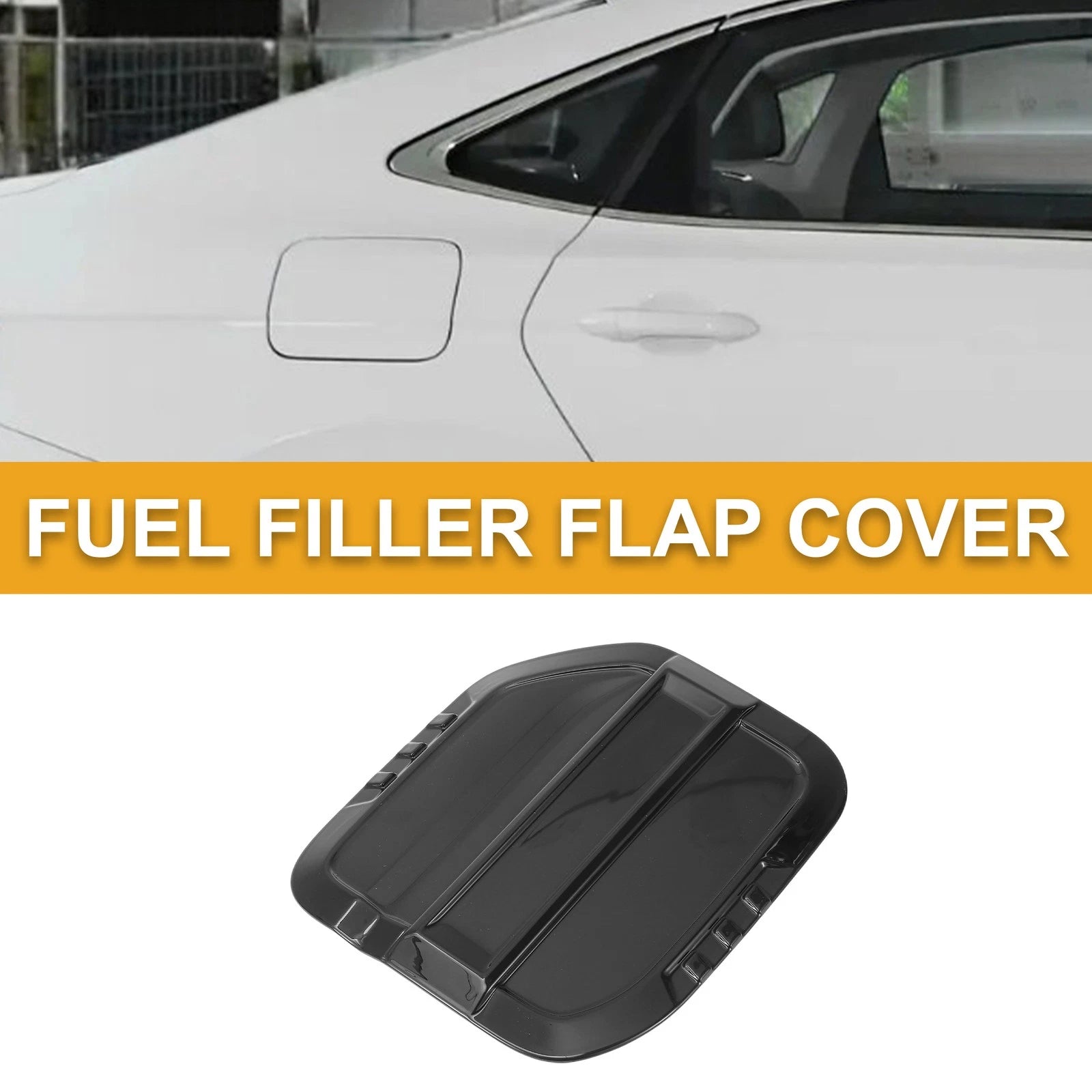 Fuel Tank Door Cap for Ford Bronco (2023–2025) Fuel Filler Flap Cover Black