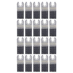 Set of 20 Bi-Metal Oscillating Saw Blades for Wood Metal Cutting