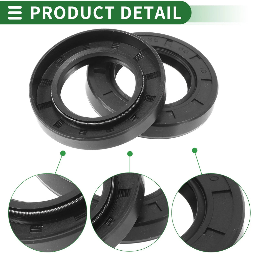 Set of 5 Oil Seal Rotary Shaft Seal NBR Rubber 35x60x10mm
