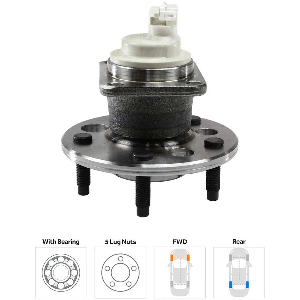 Wheel Hubs for Chevrolet Impala (2000–2001) Front Rear 4-Wheel ABS