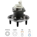 Wheel Hubs for Chevrolet Impala (2000–2001) Front Rear 4-Wheel ABS