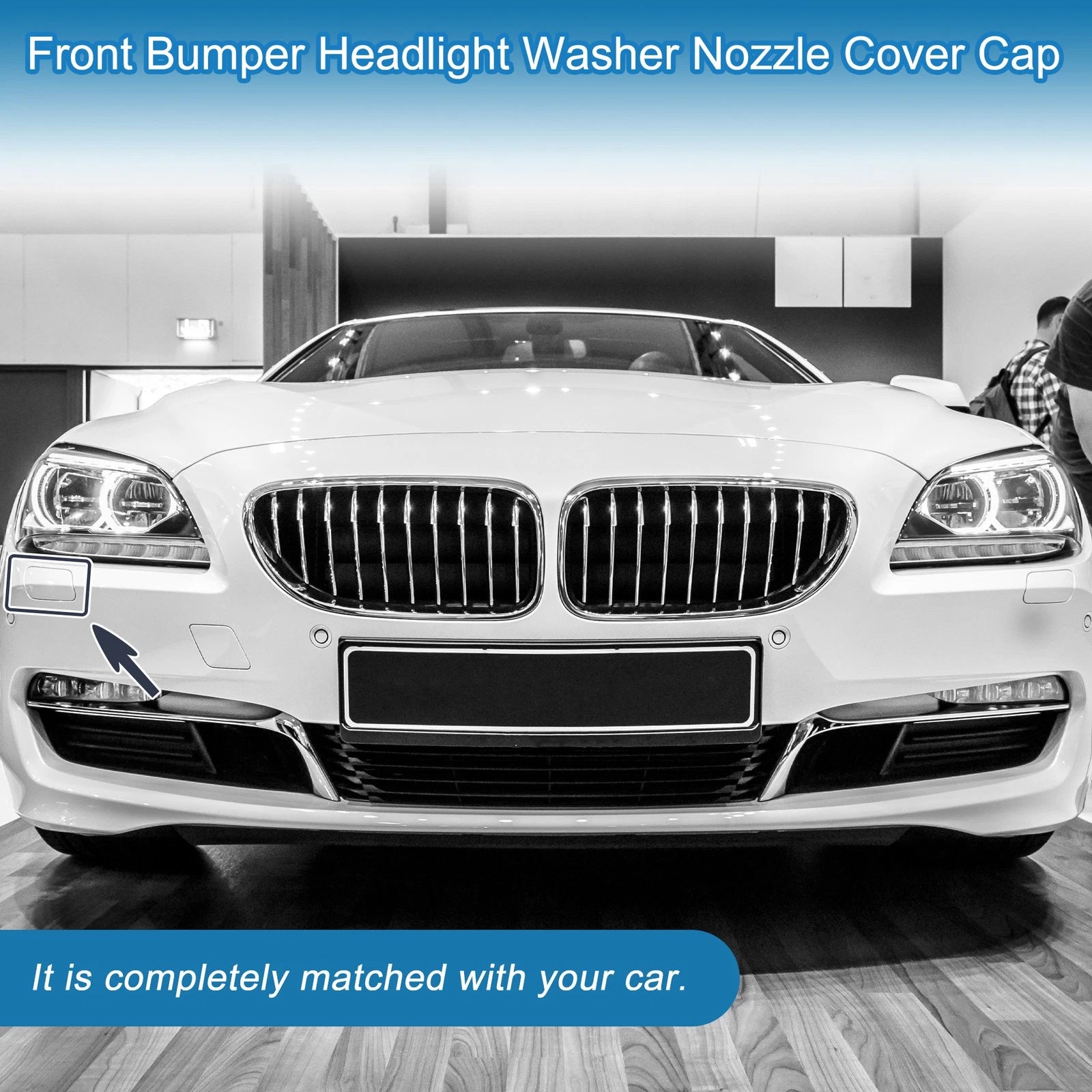 Front Right Washer Nozzle Cover Cap No. 51117282912 for BMW 640i (2012–2015)