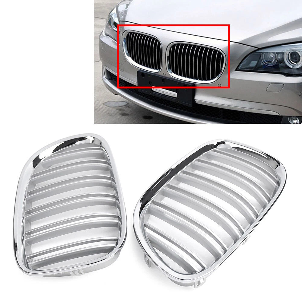 Front Kidney Grill Dual Slats for BMW 7 Series F01 F02 (2009–2015)