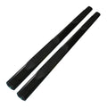 Black 4in Oval Straight w/2 Step Pads Step Nerf Bar for 2007-2018 Jeep Wrangler