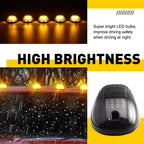5X LED Top Cab Marker Roof Lights Amber for Dodge Ram 1500 2500 3500 (2003–2018)