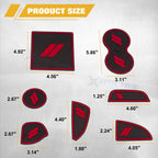 Soft Red Car Interior Anti-Dust Mats Accessories for Dodge Challenger (2015-2023)