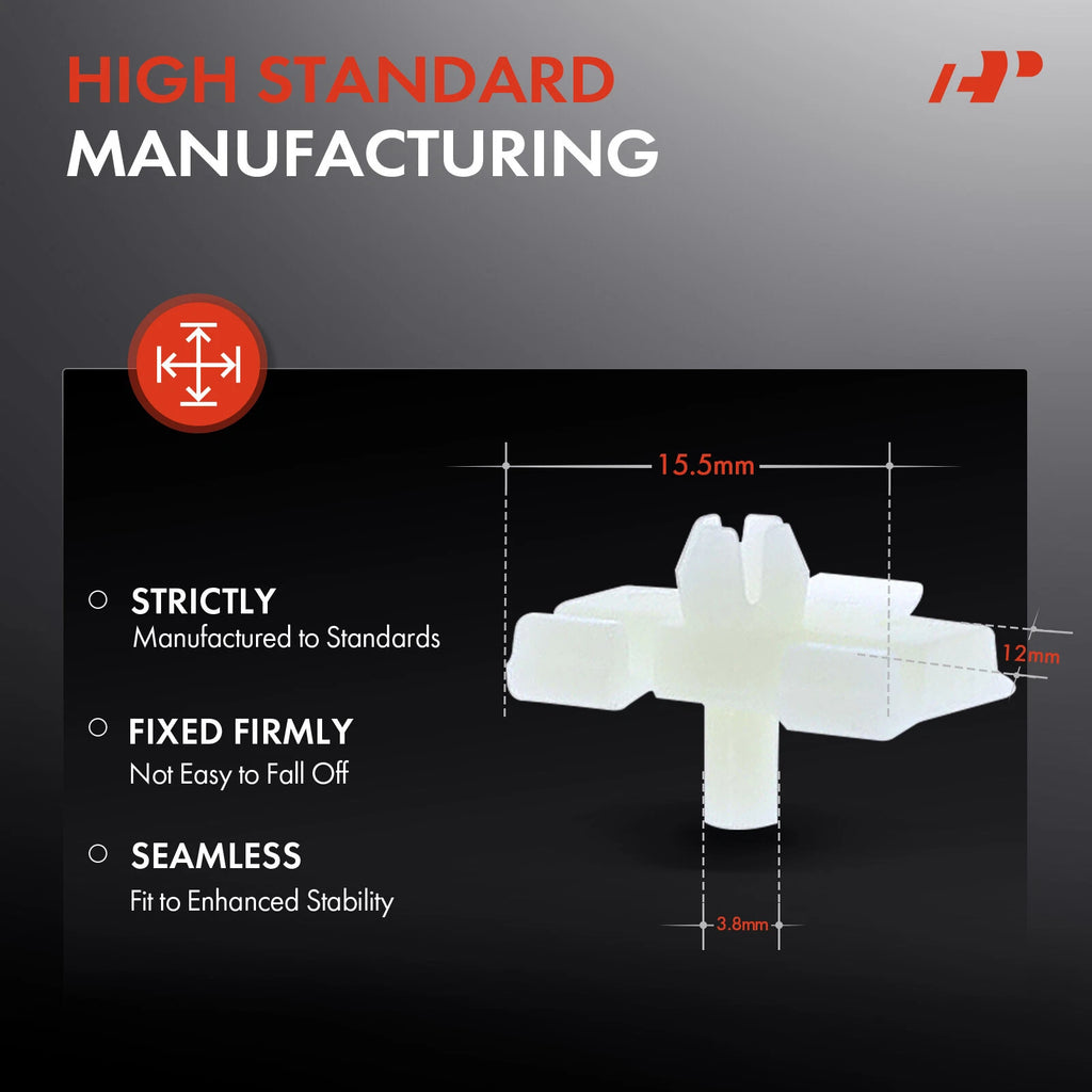 50x Nylon Lower Ledge Moulding Clips for Mercedes-Benz