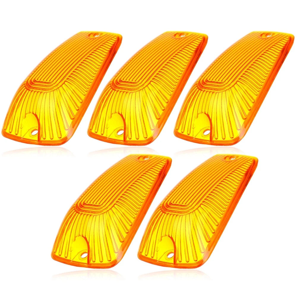 Set of 5 Roof Running Light Cab Marker Covers for Chevy GMC (1988–2000)