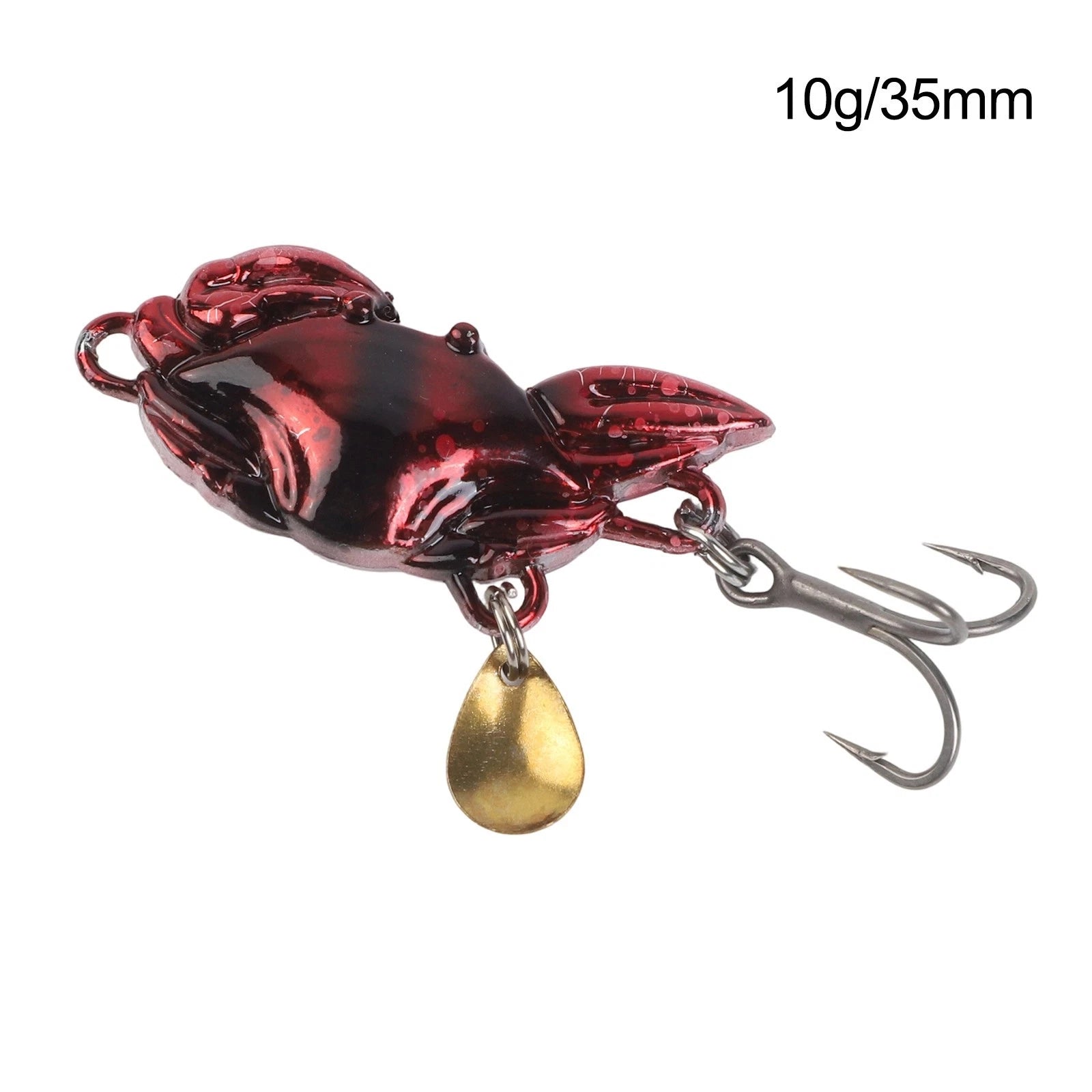 35mm Bass Fishing Metal Crab Spoon Lure 10g Long Casting Bait