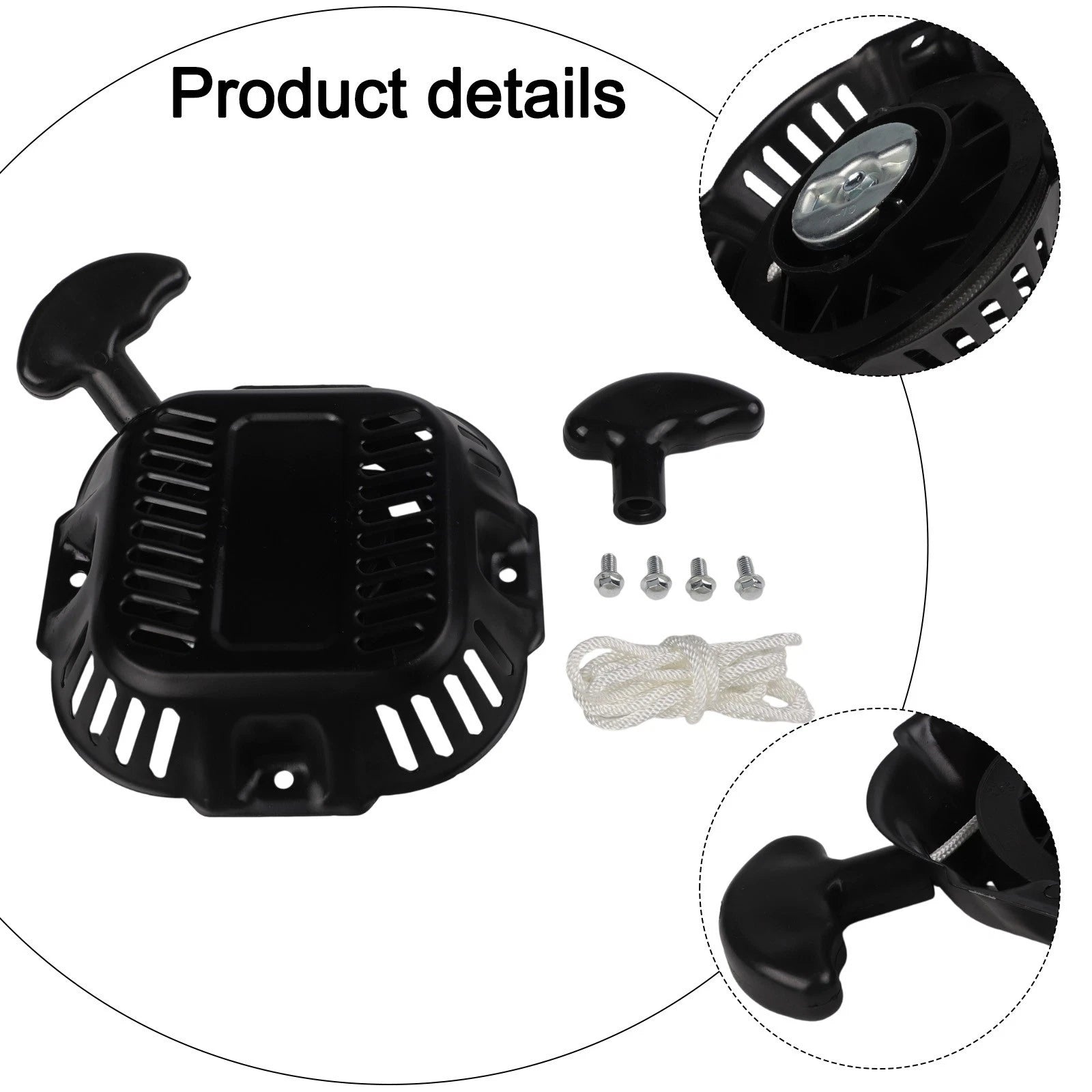 Pull Start Kit for 196cc 208cc 212cc GP3250 GP3300 Generators (Compatible)