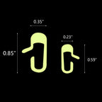 Luminous Open Button Sticker Decal Kit for Tesla Model 3 Y (2020-2025)