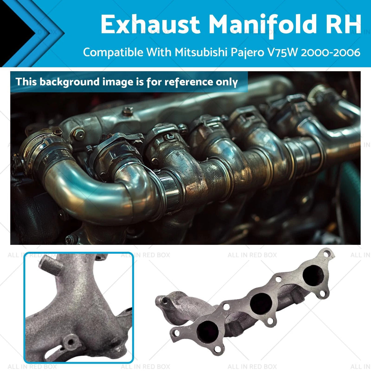 Exhaust Manifold RH for Mitsubishi Pajero V75W (2000–2006)