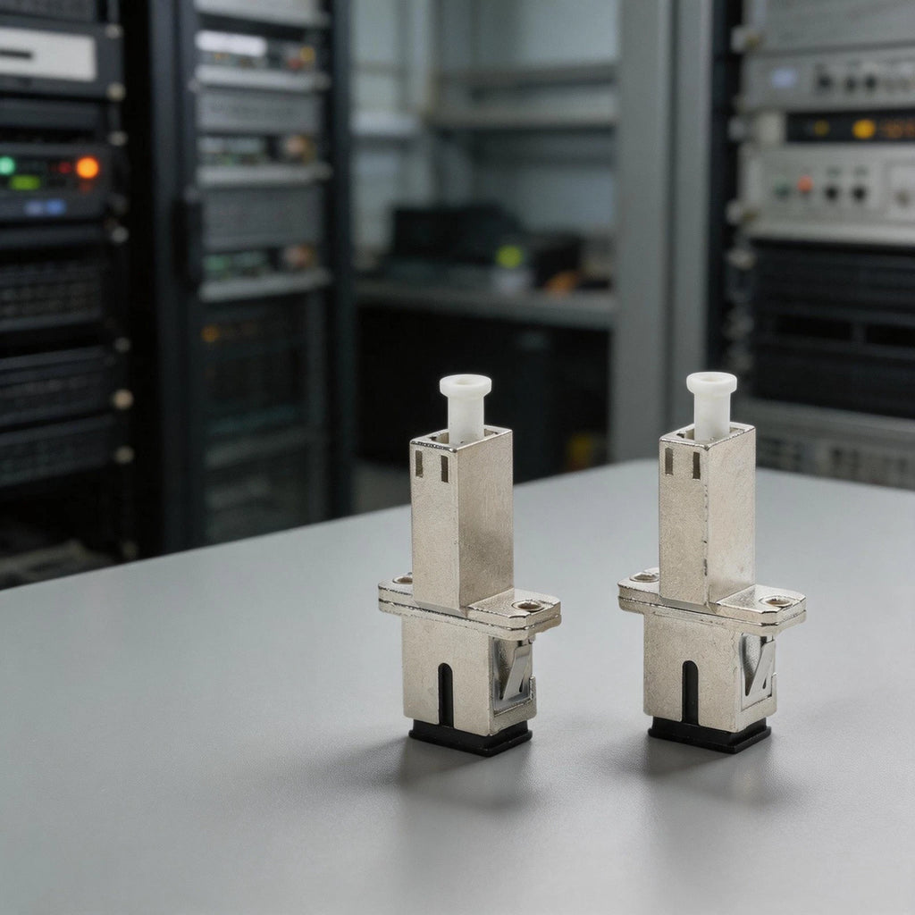 Set of 2 Fiber Optic Adapters for LC to SC Network CATV Systems
