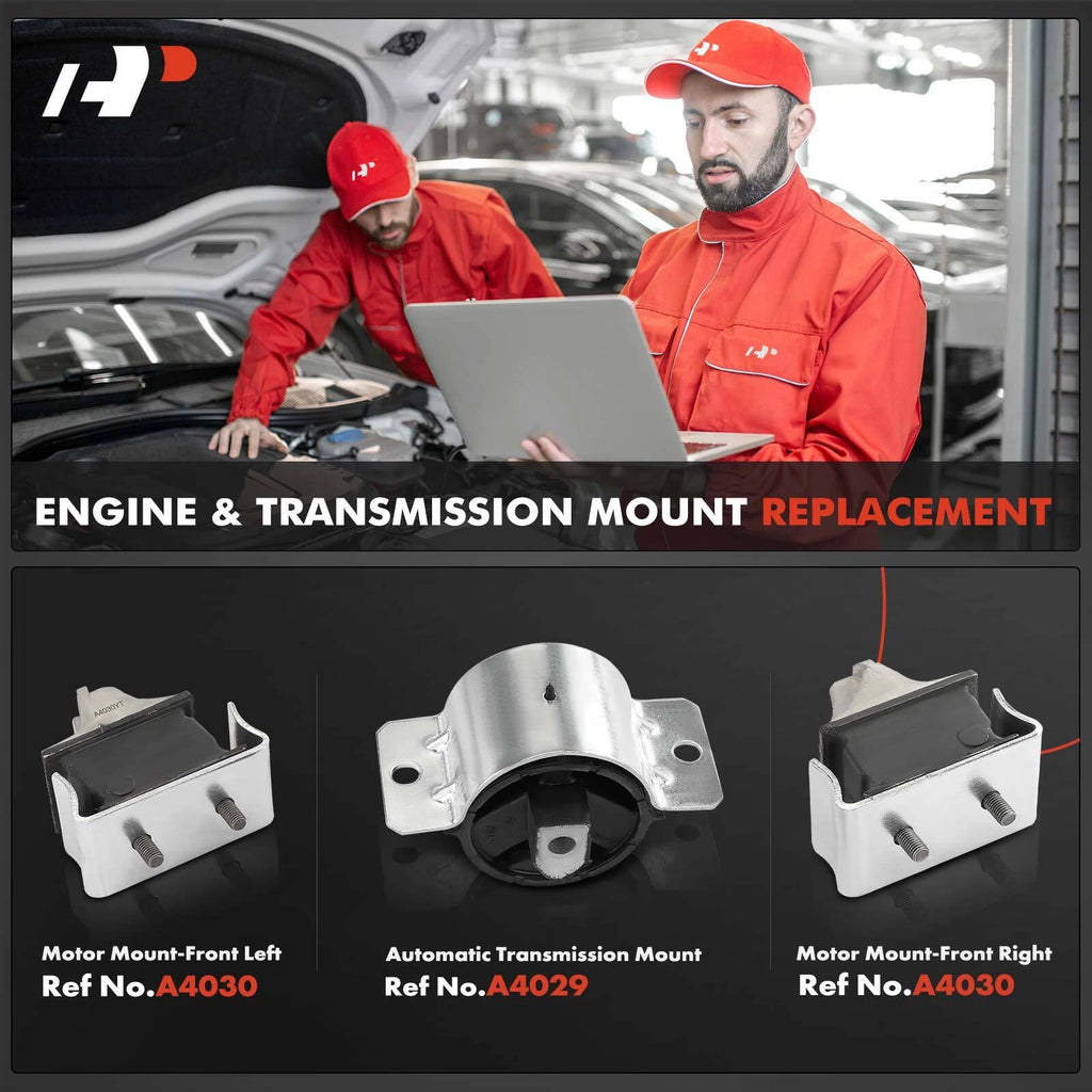 3X Engine Motor & Transmission Mount for Dodge Sprinter 2500 (2003-2006)
