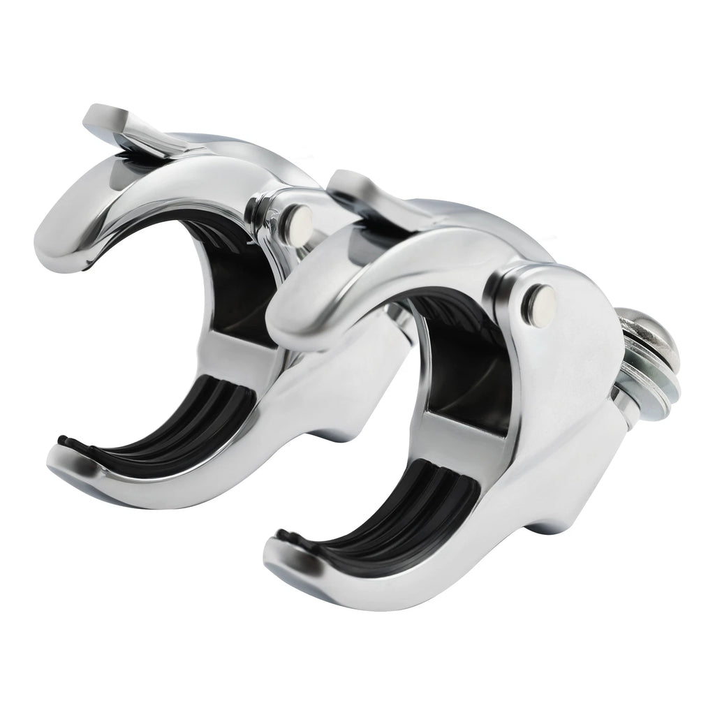 49mm Detachable Windshield Clamps for Harley Fat Street Bob (2018–2025) Chrome