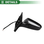 Right Door Mirror for Toyota Corolla (2014–2019) Manual Folding Gloss Black