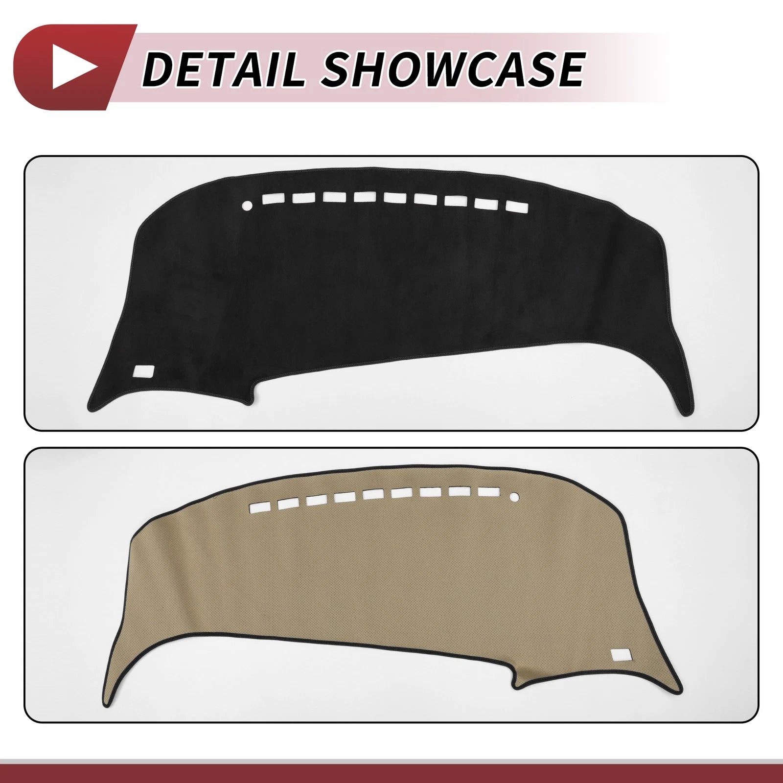 Dashboard Cover Mat for Toyota Estima 50 Series (2006–2019) Black