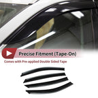 Set of 4 Window Deflectors for Kia Optima (2011–2015) Black Vent Visors