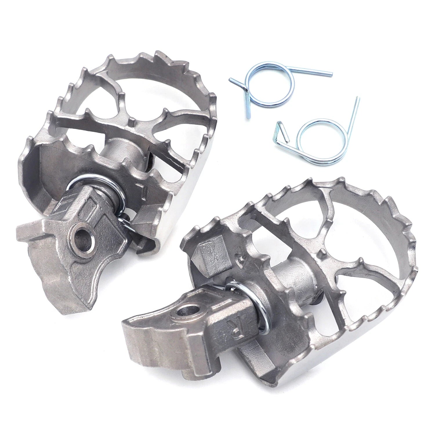 Heavy Stainless Steel Foot Pegs for BMW R1200GS ADV (2013–2014) & F650GS G650GS (2000–2012)