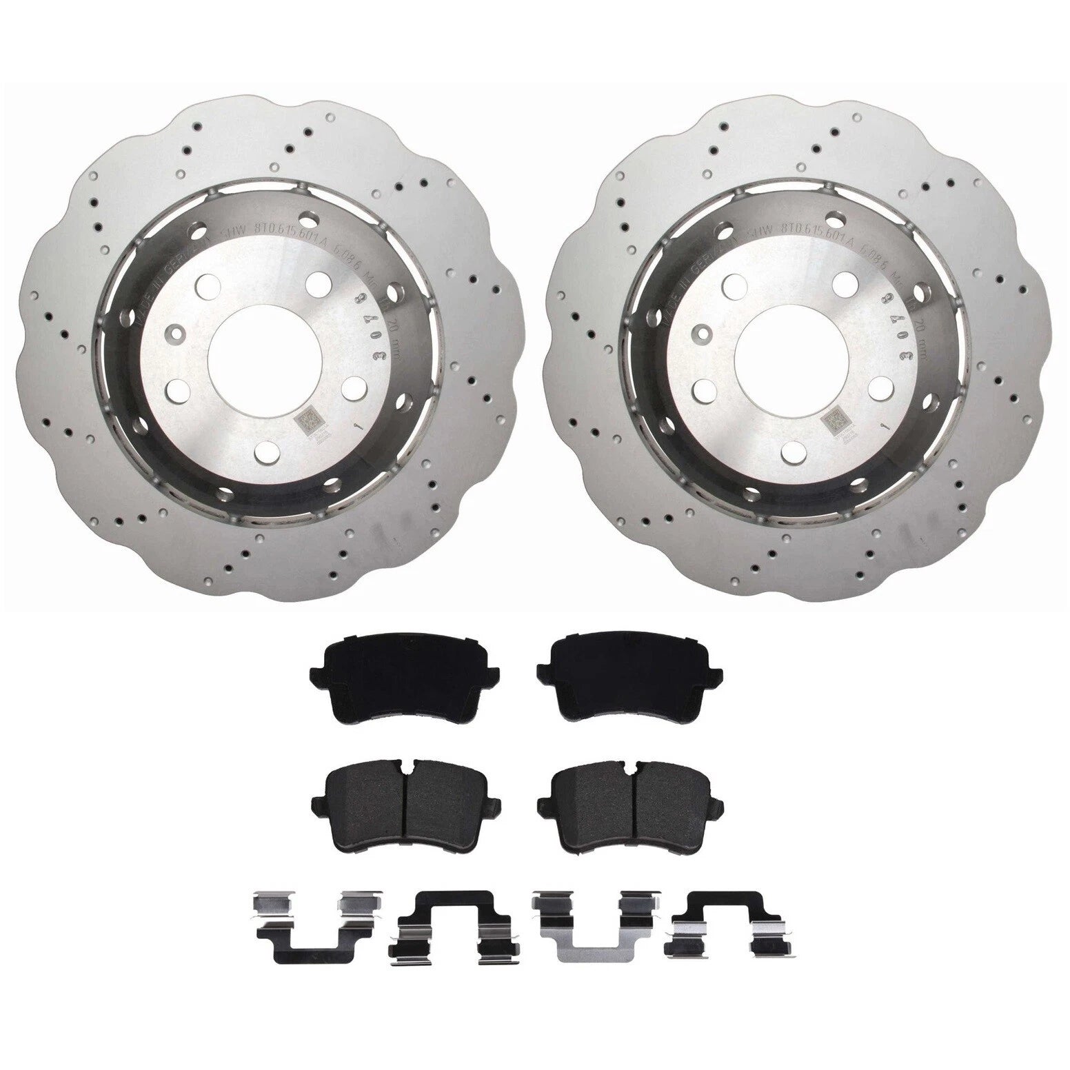Rear Brake Kit 330mm Disc Rotors & Pads for Audi RS5 (2013–2019)