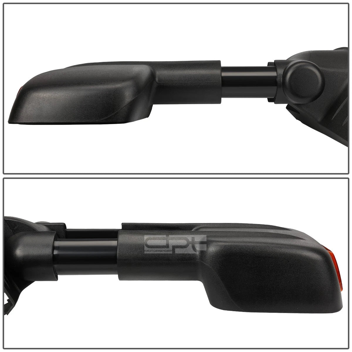 Pair of Towing Mirrors for Silverado/Sierra (2007–2013) - Black, LED Signal