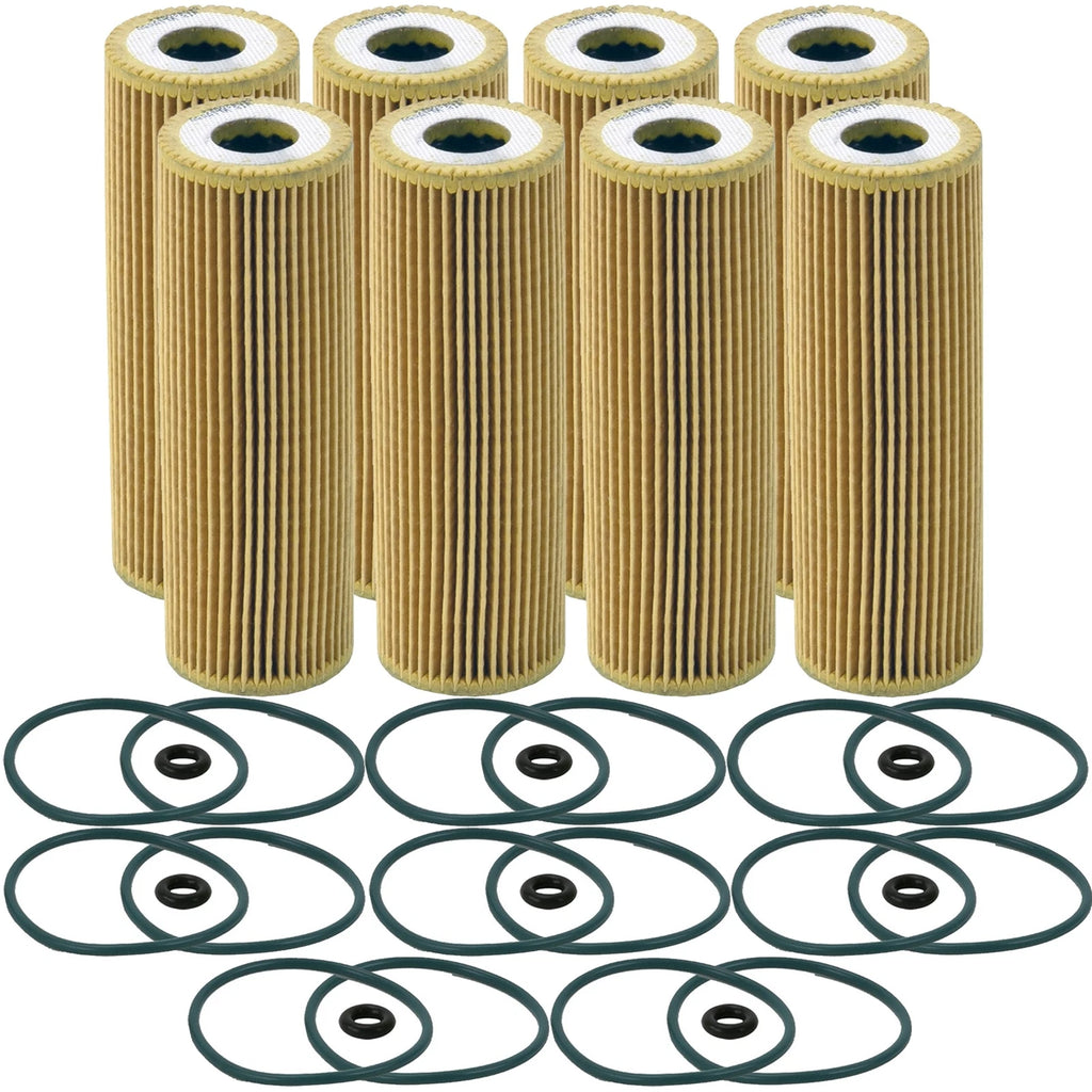 Set of 8 Engine Oil Filters for Ford Lincoln V6 Turbo