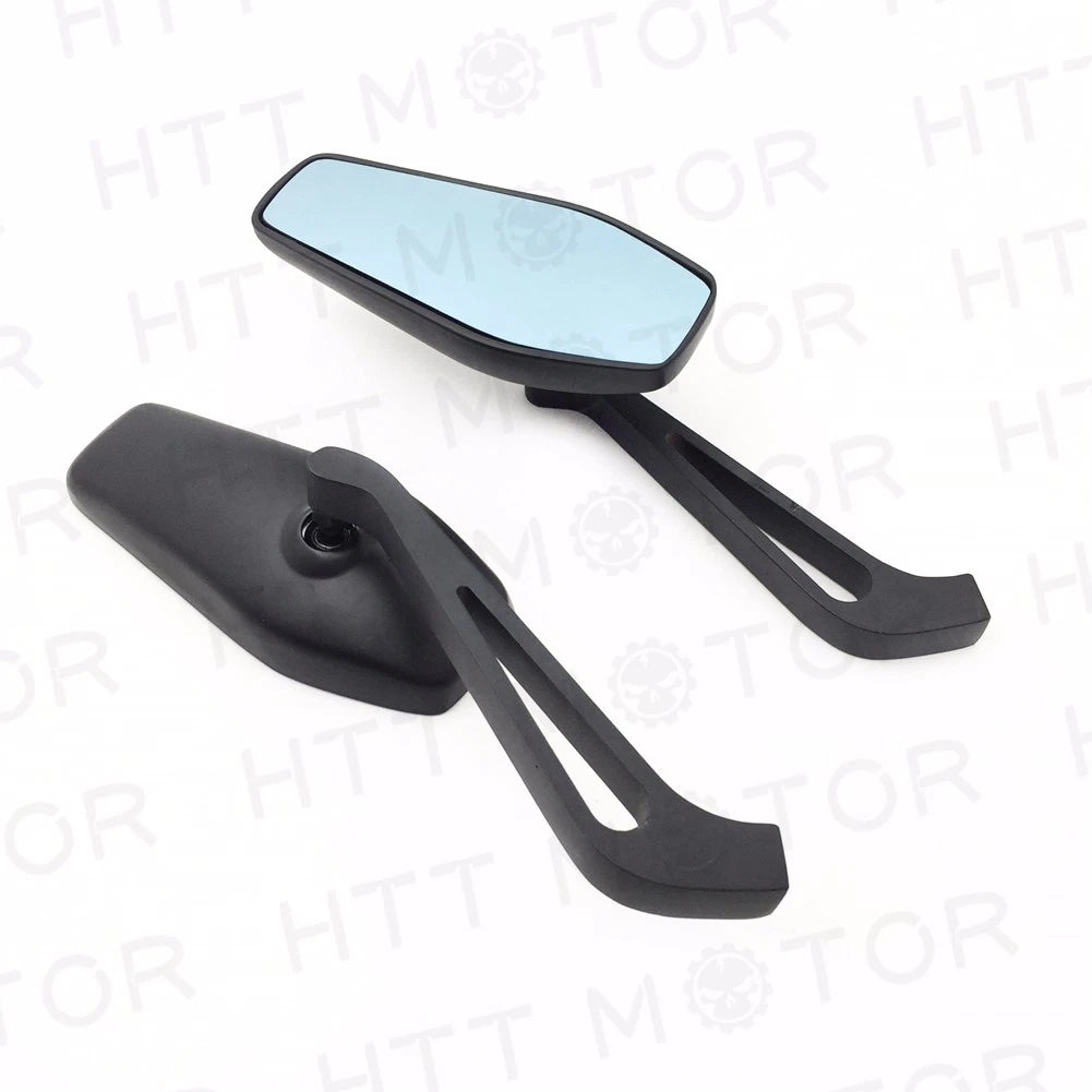 Rearview Mirrors for Universal Motorcycles (8mm 10mm) - Black