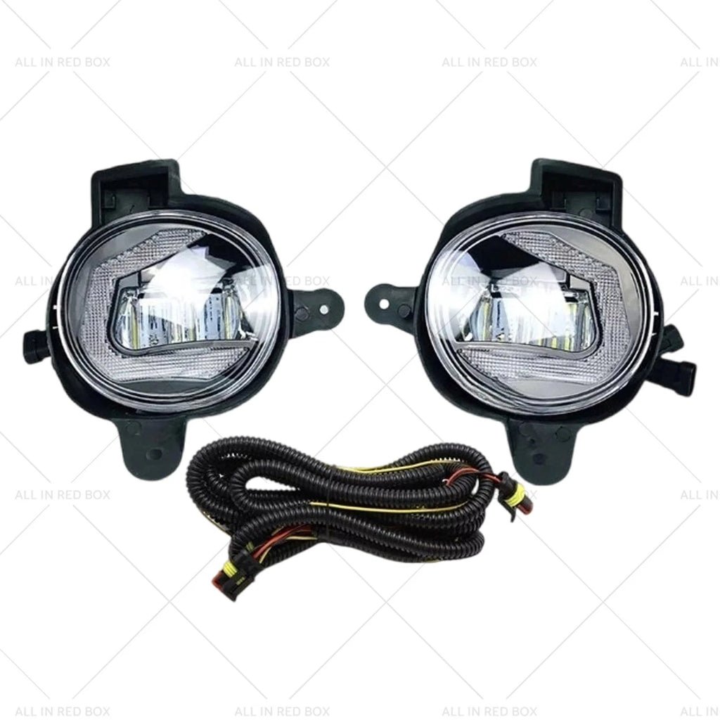 Pair Front Fog Lights LED Dynamic Turn for Toyota Hilux Vigo (2011–2014)