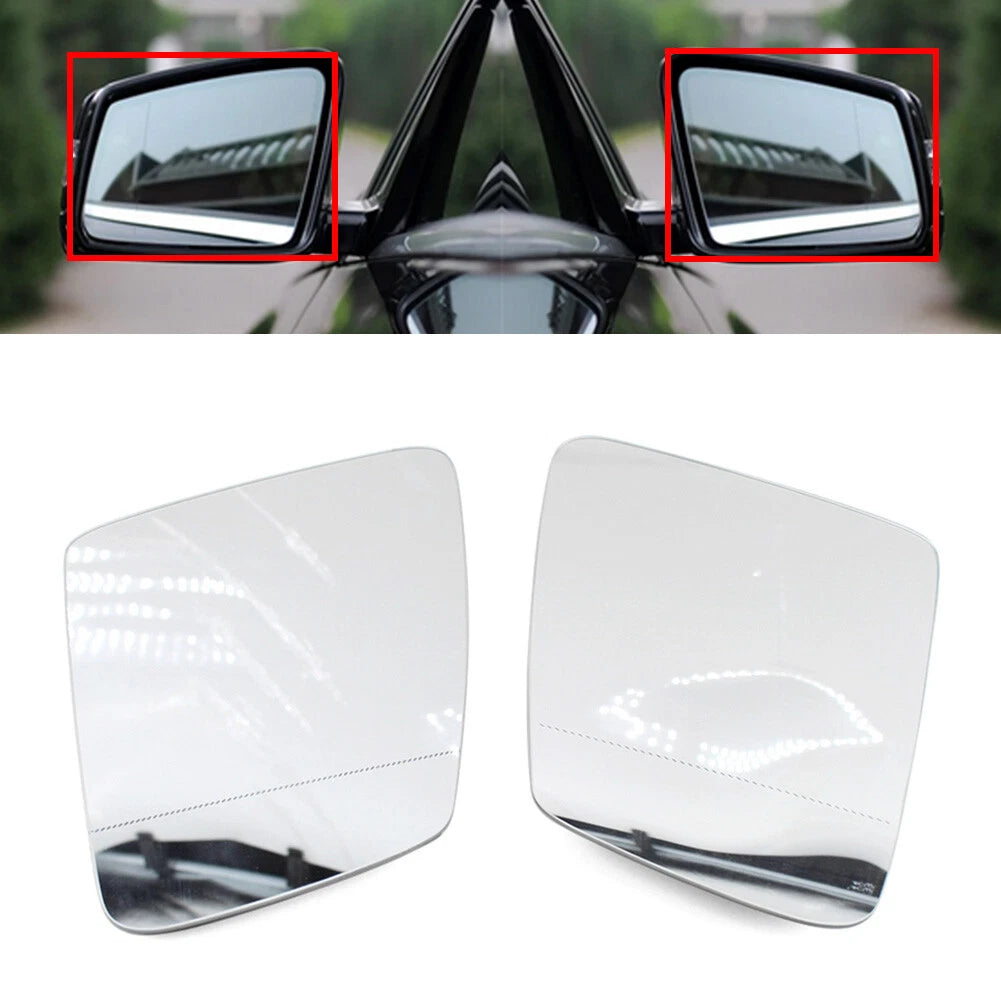 2pcs Rearview Mirror Glass for Mercedes Benz C E S GLK CL CLS W204 W212 W221